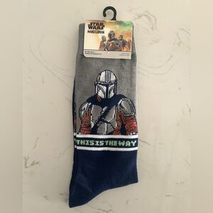 Star Wars Mandalorian “This Is The Way” Crew Socks, Unisex, Size: 6-12- NWT
